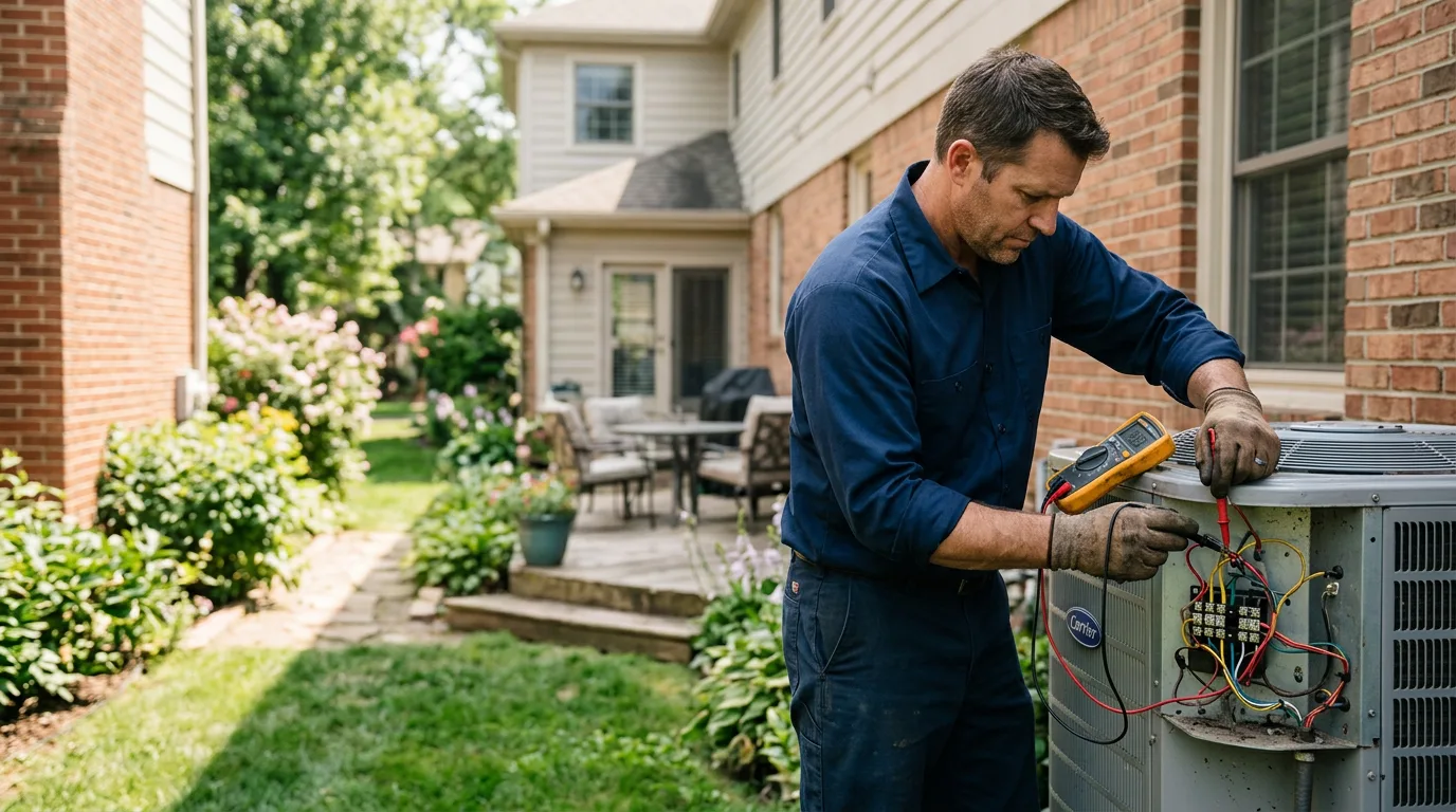 HVAC technician working near Eddyville, OR